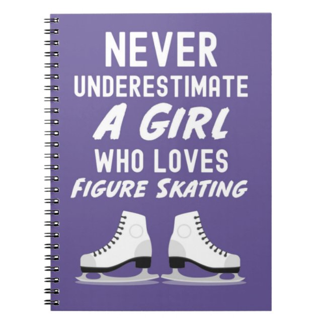 Carnet Figure Skating Ornaments Gifts Girl Skater For Her (Devant)