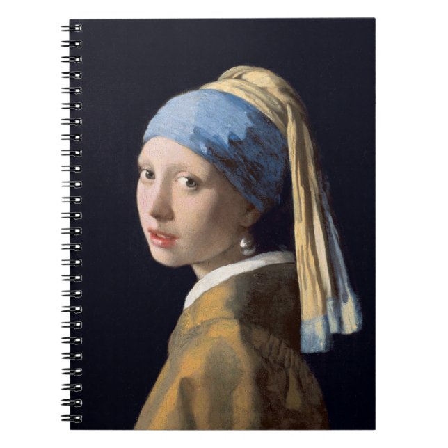 Carnet Fille avec perle à oreille 1665 Johannes Vermeer (Devant)