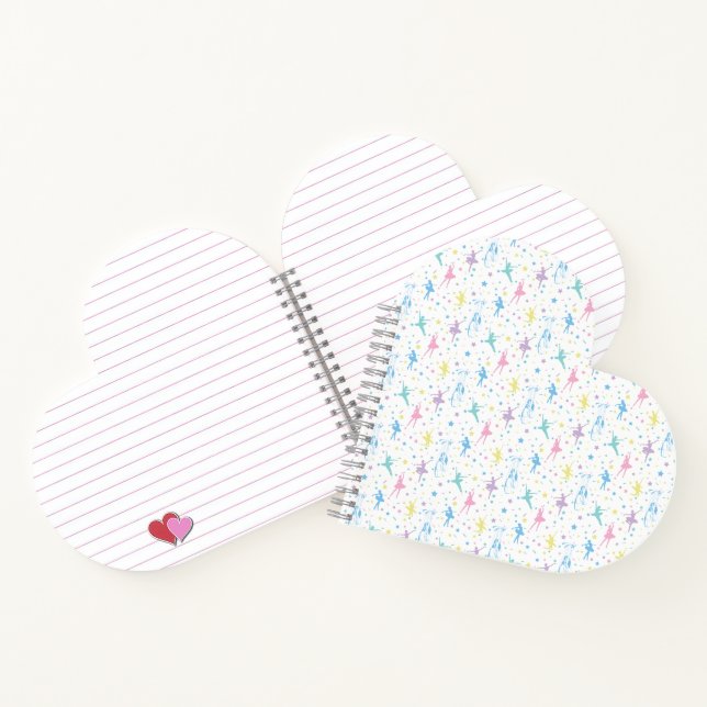 Carnet Fille Ballerina Danseuse - Motif de ballet (Intérieur)