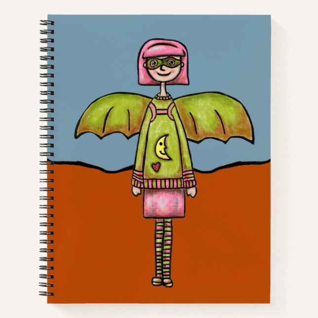 Carnet Fille Chauve-Souris  (Devant)