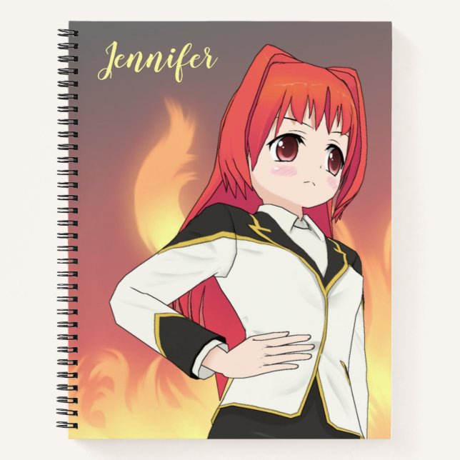 Carnet Fille d'anime École (Devant)