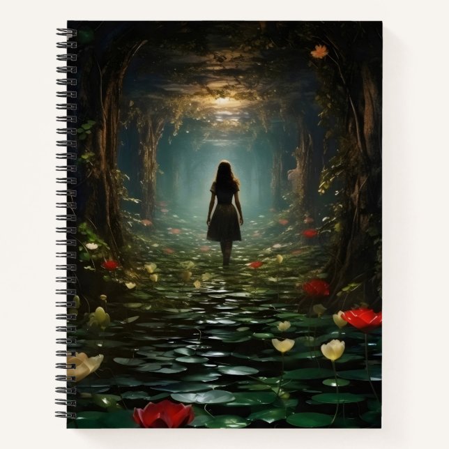 Carnet Fille dans un tunnel fantastique (Devant)