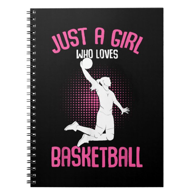 Carnet Fille de basketball Femmes (Devant)