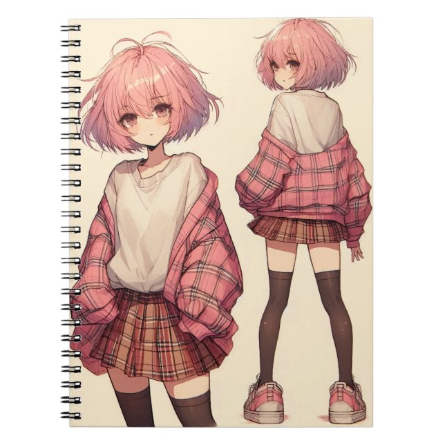 Carnet Fille de l'école d'anime (Devant)