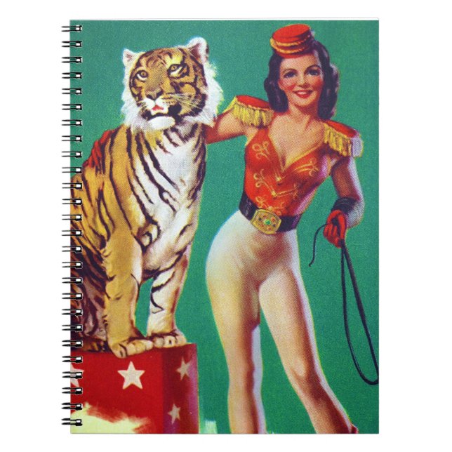 Carnet Fille de Pin- d'entraîneur de tigre (Devant)