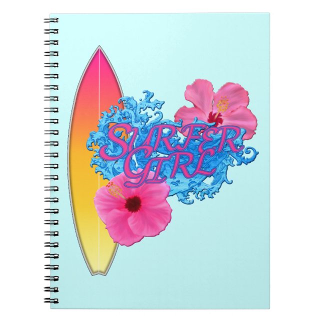 Carnet Fille de surfer (Devant)