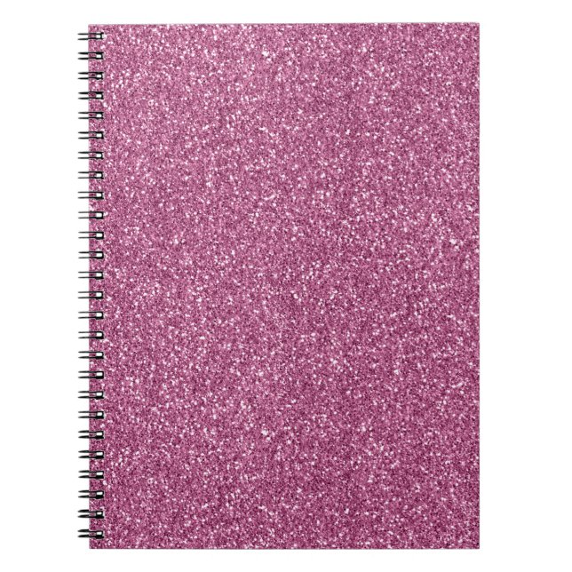 Carnet Fille Glitzy Parties scintillant rose (Devant)