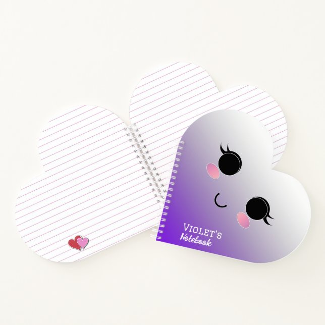Carnet fille Kawaii (Intérieur)