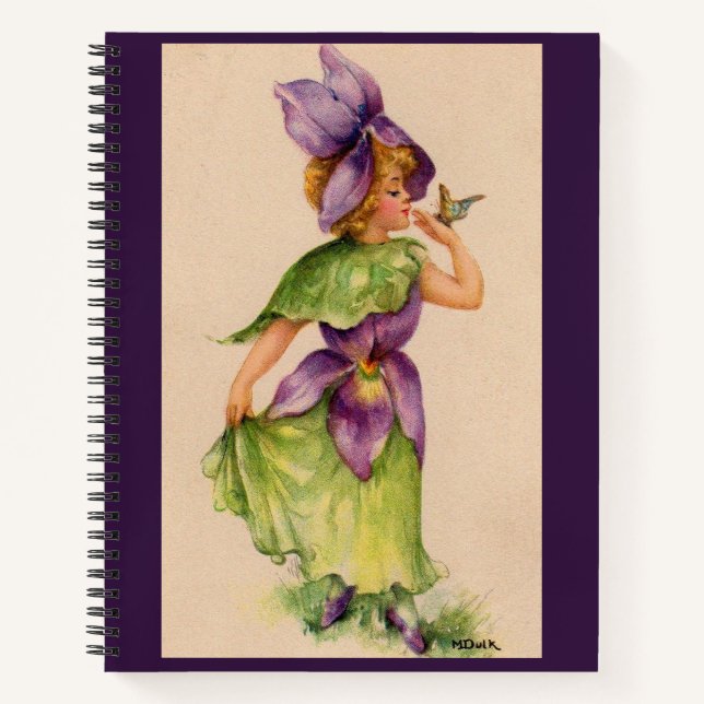 Carnet fille lilas (Devant)