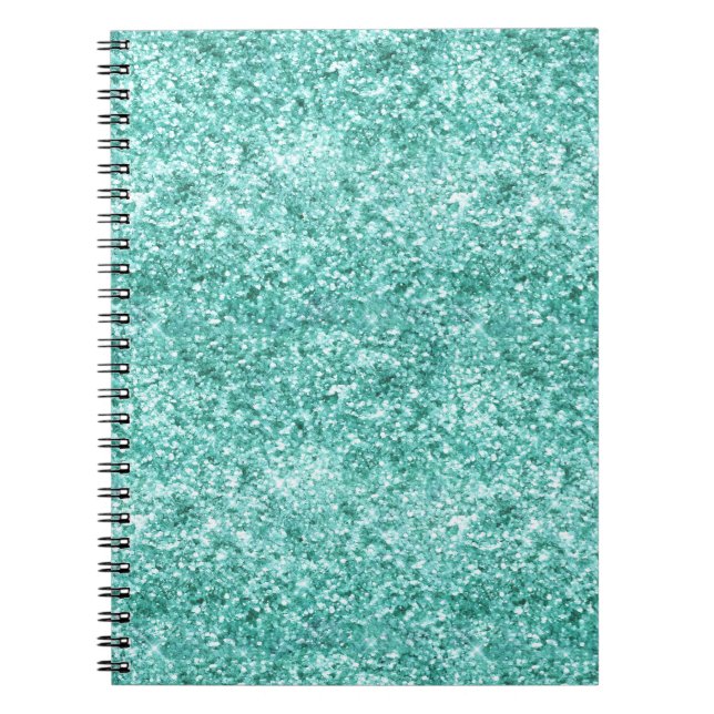 Carnet Fille Parties scintillant de menthe Confetti (Devant)