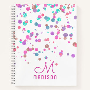 Carnet Fille Sirène Parties scintillant & Foil Confetti M