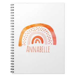 Carnet Filles Arc-en-ciel Prénom