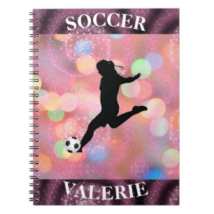Carnet Filles de soccer Plum Sparkle Color Blast