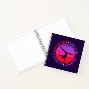 Carnet Filles Gymnastique Caractère Force Courage