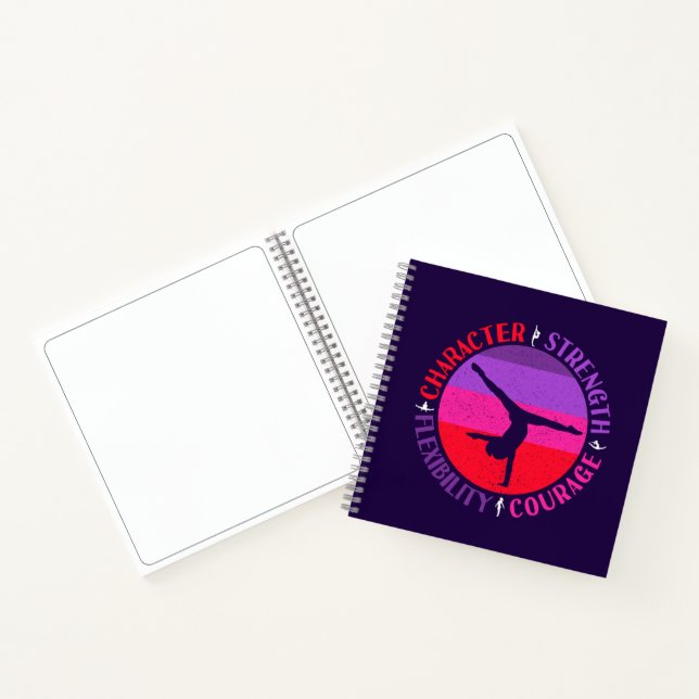 Carnet Filles Gymnastique Caractère Force Courage (Intérieur)