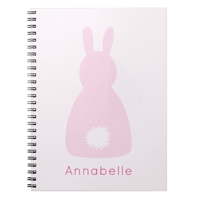 Carnet Filles Lapin Lapin Rose Blush (Devant)
