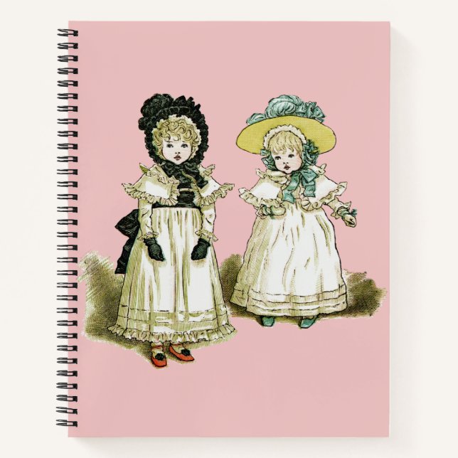 Carnet Filles victoriennes de style vintage (Devant)