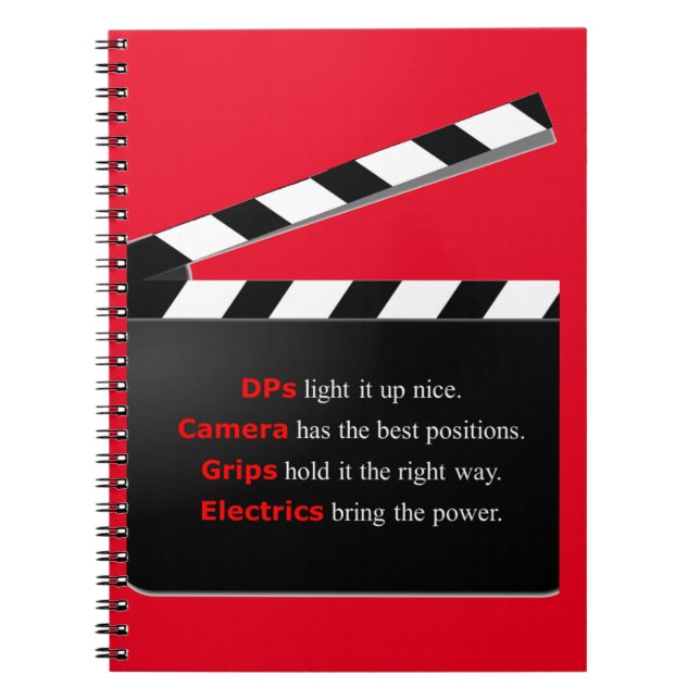 Carnet Film Crew DIRECTOR c'est un enveloppement (Devant)