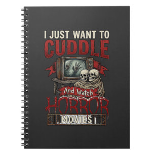 Carnet Films d'horreur câlins Halloween Crânes Télévision