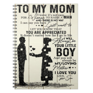 Carnet Fils à ma mère   Décor   Cadeau pour maman