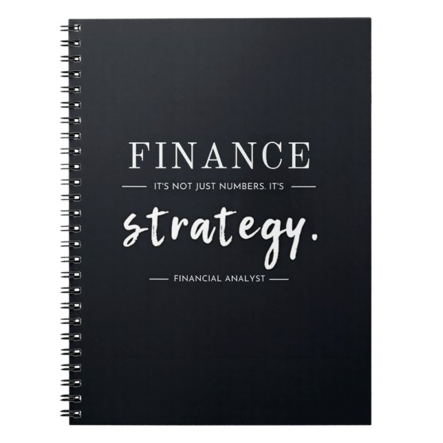 Carnet Finance – Ce n'est pas juste des chiffres. C'est u (Devant)
