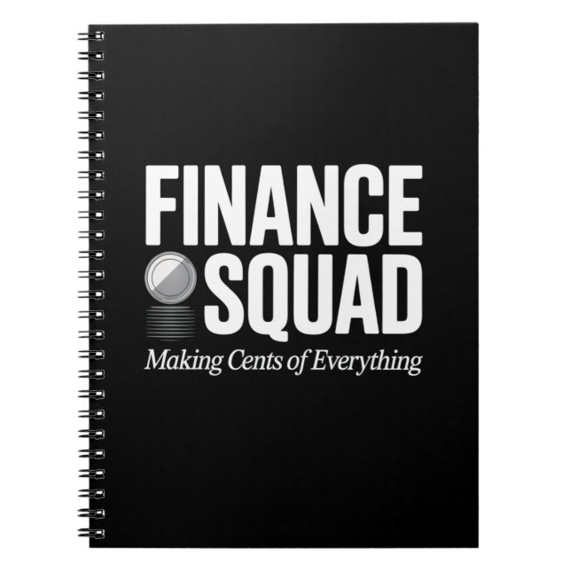 Carnet Finance Squad Funny Quote Office Humor Design (Devant)