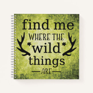 Carnet Find me where the wild things are