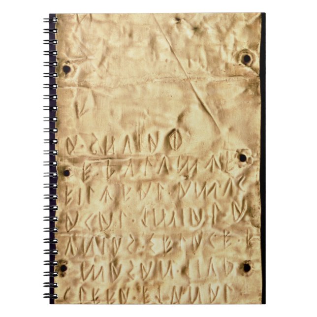 Carnet Fine couche d'or avec la "brève" inscription (Devant)