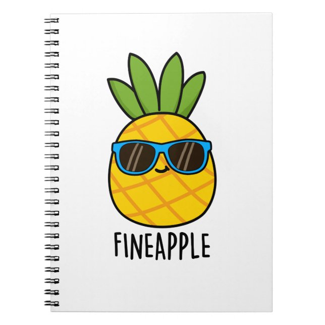 Carnet Fineappy Funny Cool Pun à ananas (Devant)