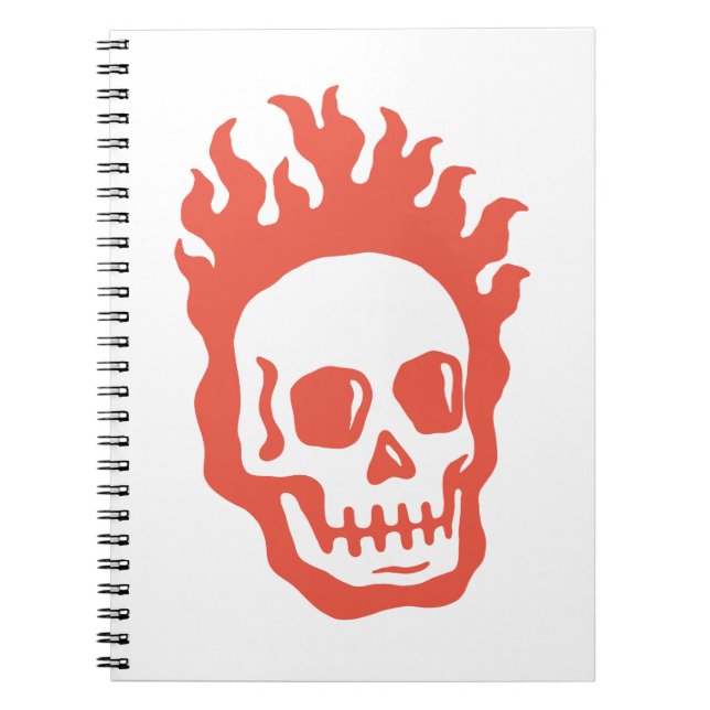 Carnet Fire Skull (Devant)