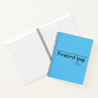 Carnet Firebird Leap Ciel Bleu et Noir