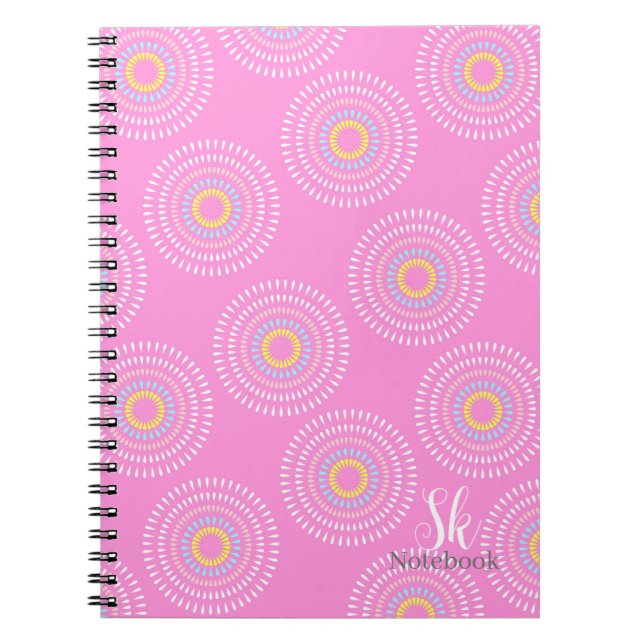 Carnet Fireworks rose japonais (Devant)