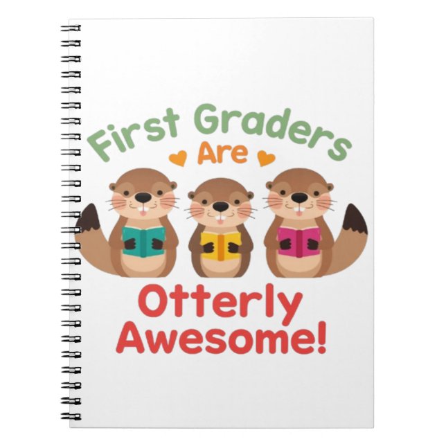 Carnet First Graders Are Otterly Awesome  (Devant)