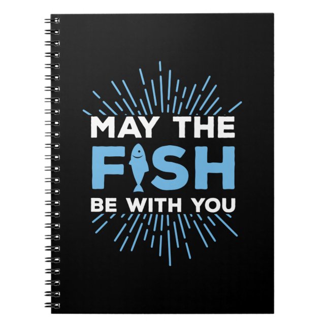 Carnet Fisher Gift May The Fish Be With You (Devant)