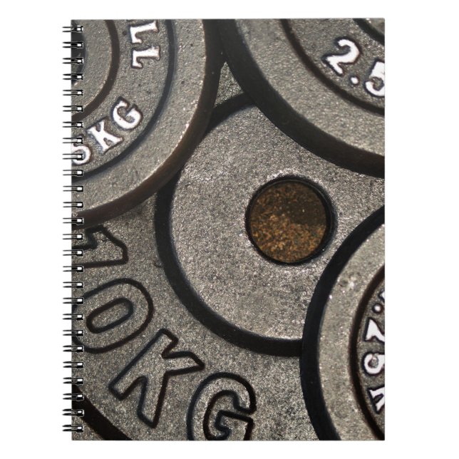 Carnet Fitness Black Gym Weights (Devant)