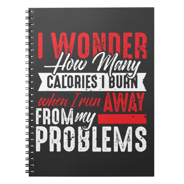 Carnet Fitness Hater Calories Diet Évitez l'entraînement (Devant)
