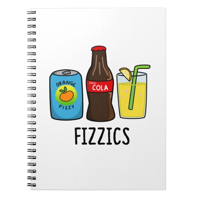 Carnet Fizzics Drôle de Boisson Gazeuse au Cola Pun  (Devant)