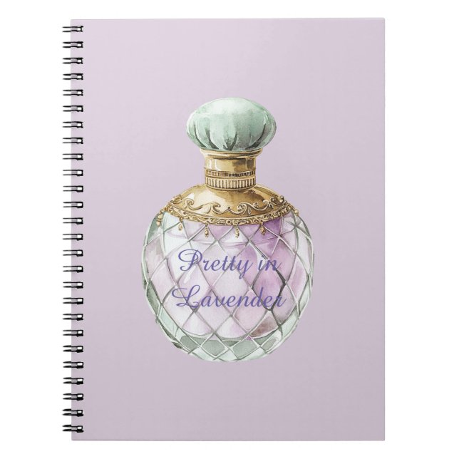 Carnet Flacon de parfum Pretty in Lavender (Devant)