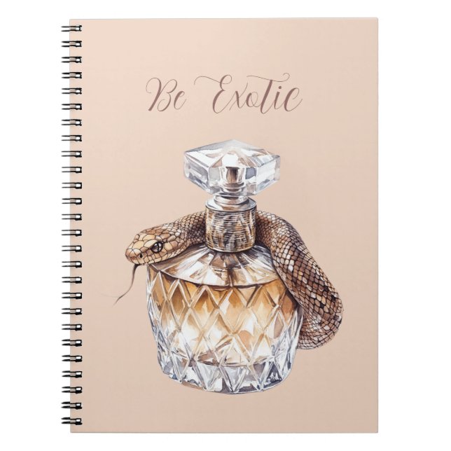 Carnet Flacon de parfum serpent (Devant)