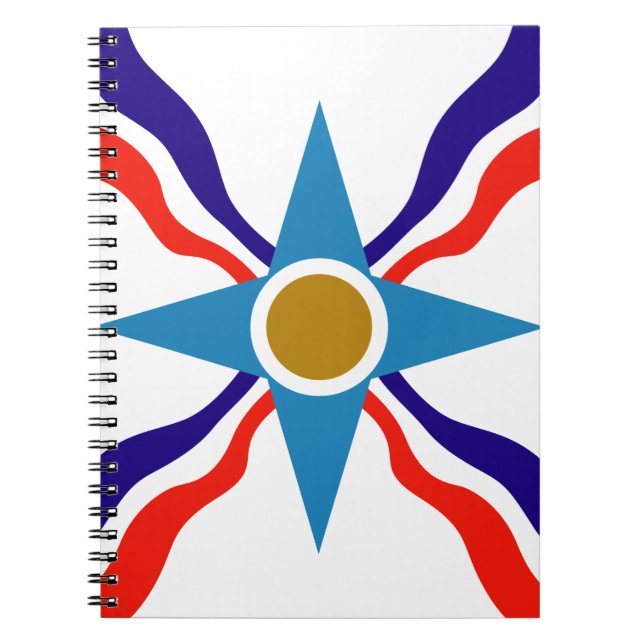 Carnet Flag d'Assyrian - Ata d'Ator Spiral Notebook (Devant)