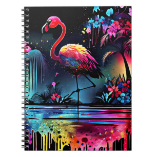 Carnet Flamant rose dans un lac-63852