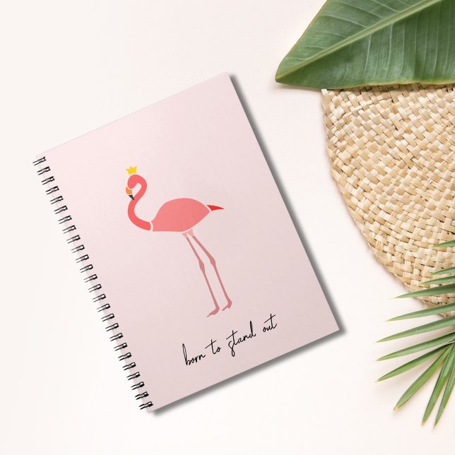 Carnet Flamant Rose Minimaliste Moderne (Créateur téléchargé)