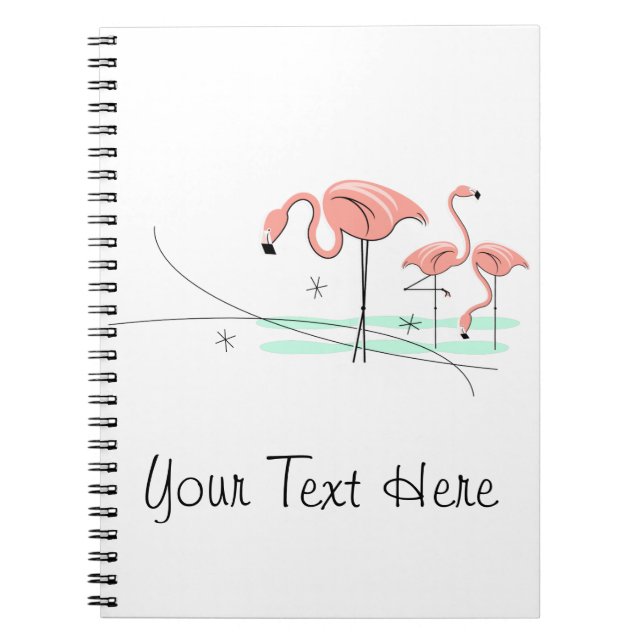 Carnet Flamant rose Ocean Trio 3 (Devant)