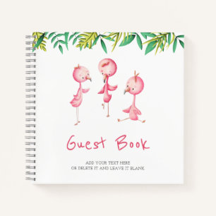 Carnet Flamant rose Tropical Cute Location de vacances Li