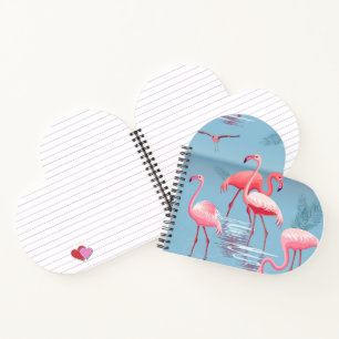 CARNET FLAMANTS ROSES MOTIF 1