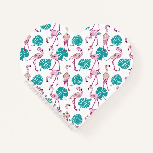 Carnet Flamants roses roses (Devant)