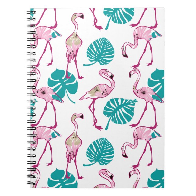 Carnet Flamants roses roses (Devant)