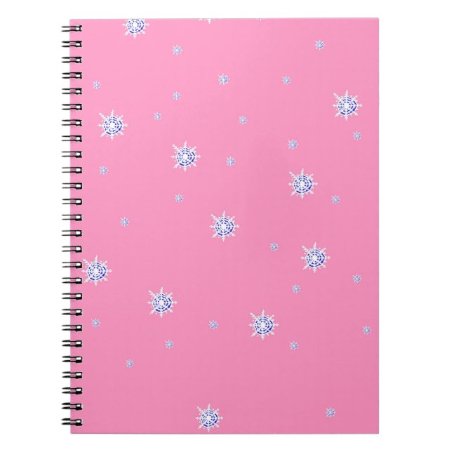 Carnet Flambeaux d'hiver roses (Devant)