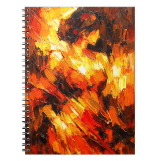 Carnet Flames of Passion Abstract Art Notebook 