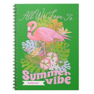 Carnet Flamingo Été Vert